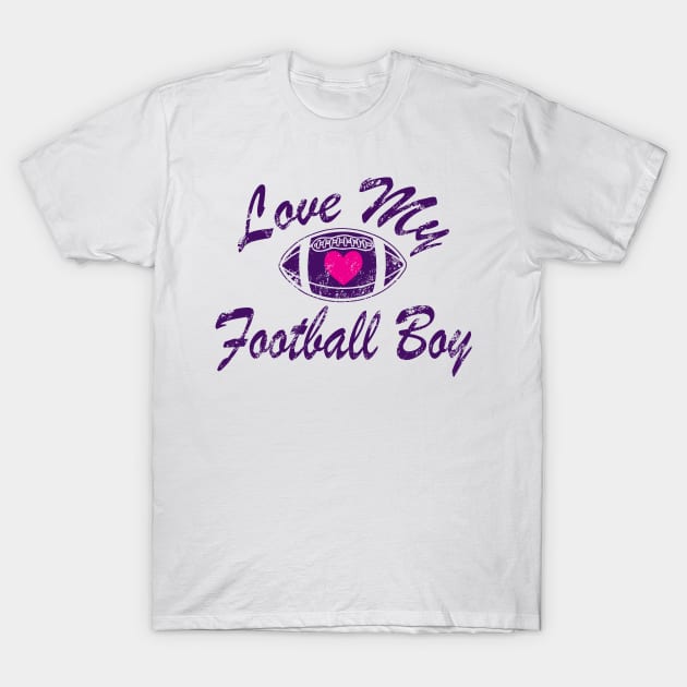 Love My Football Boy T-Shirt by jerranne